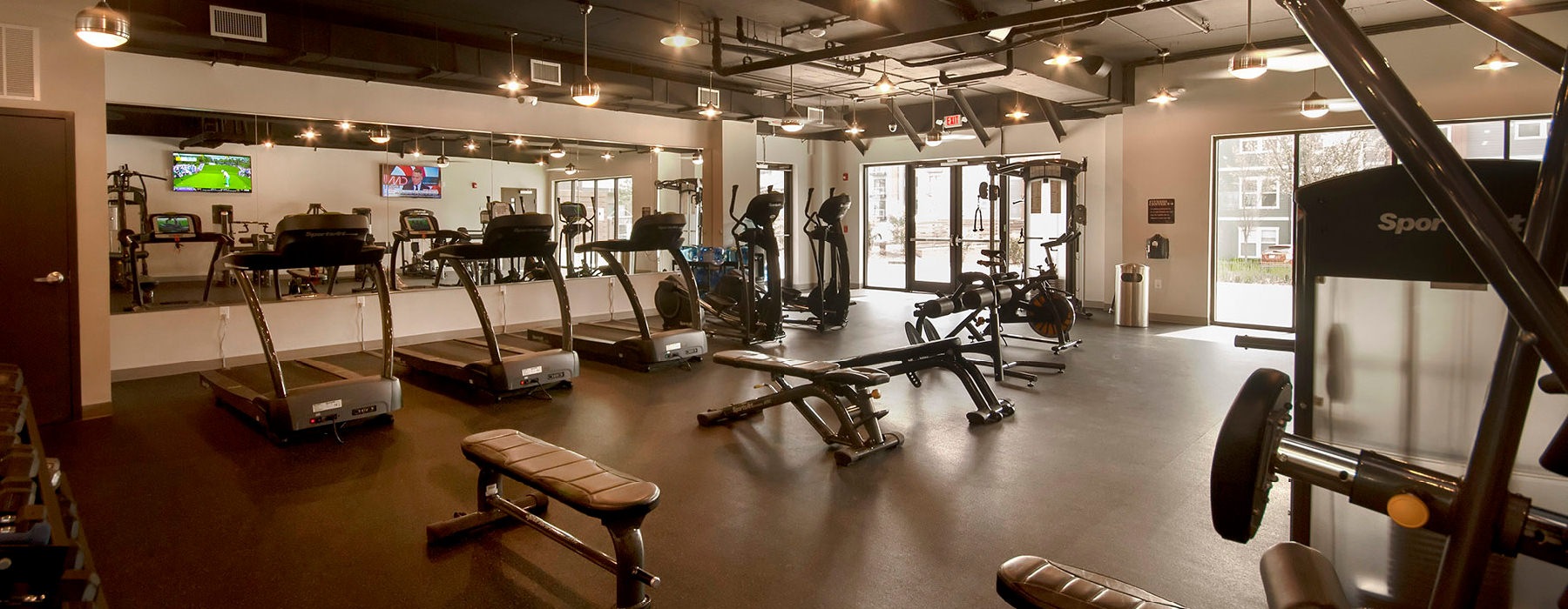 Modern fitness center at Mukunda Infraventures residential project in Nagpur